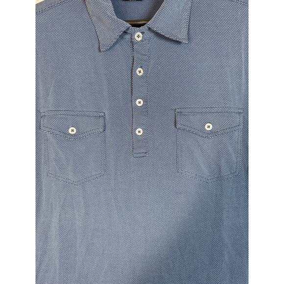 Kuhl Mens Lightweight Blue Chest Pocket Polo Shirt Stretch - Large - Picture 2 of 10